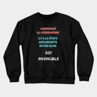 Regalo dia del padre 2021 covid superviviente Crewneck Sweatshirt